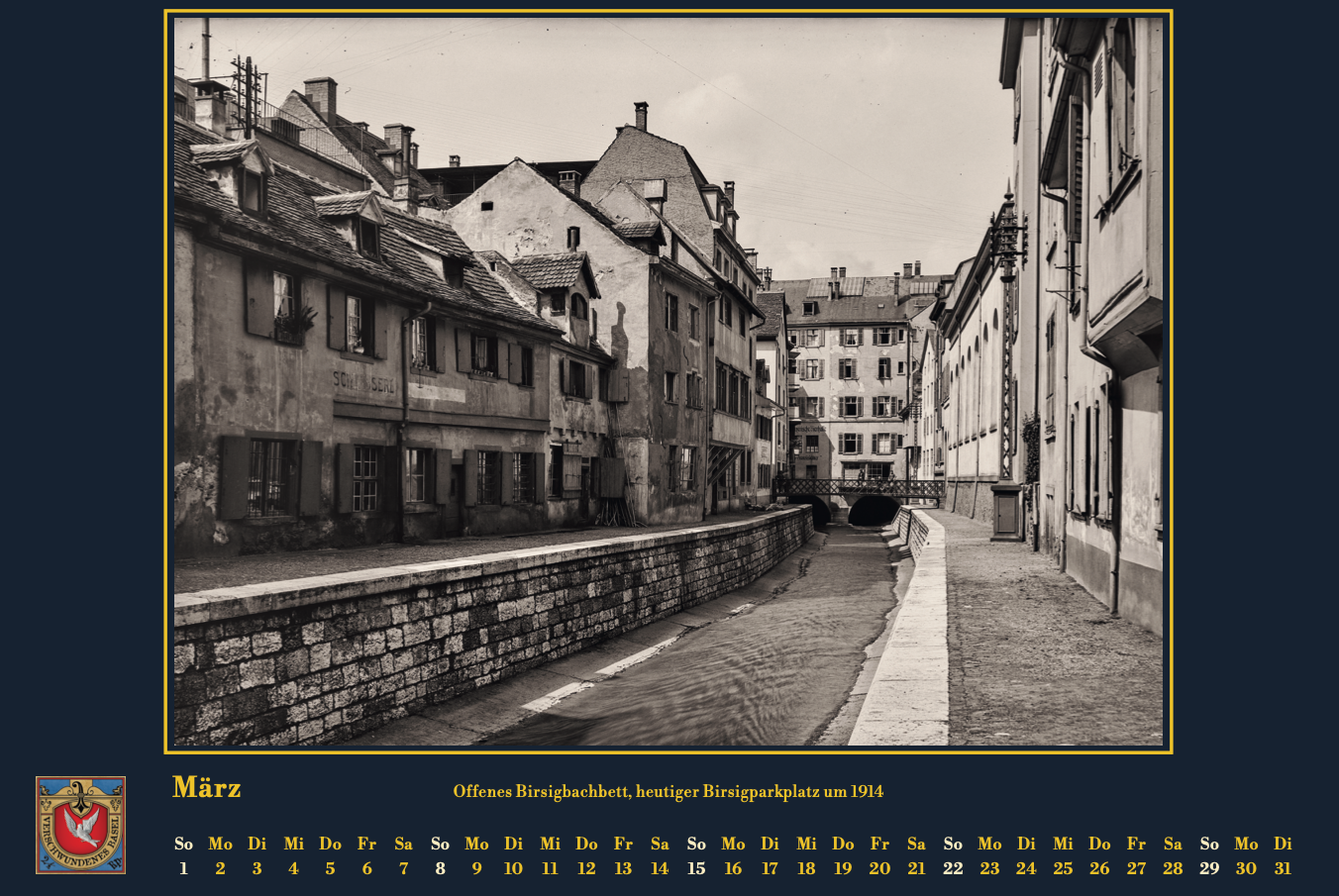Kalender Verschwundenes Basel 2026